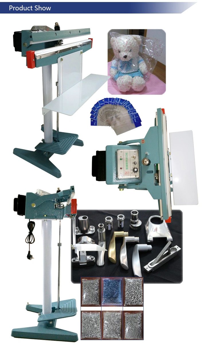 Film Sealing Machine Pedal Sealer Plastic and Laminating Bag Manual Double Sides Heat Seal Equipment for Food and Snacks