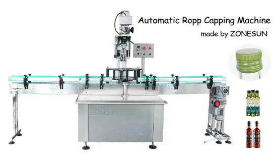 Zonesun Автоматическая алюминиевая крышка Ropp с одной головкой для стеклянных бутылок вина, противоугонные крышки, укупорочные машины с винтовыми крышками